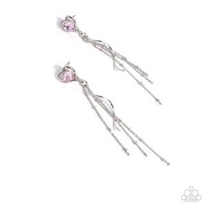 Simply Smitten - Pink Post Earrings